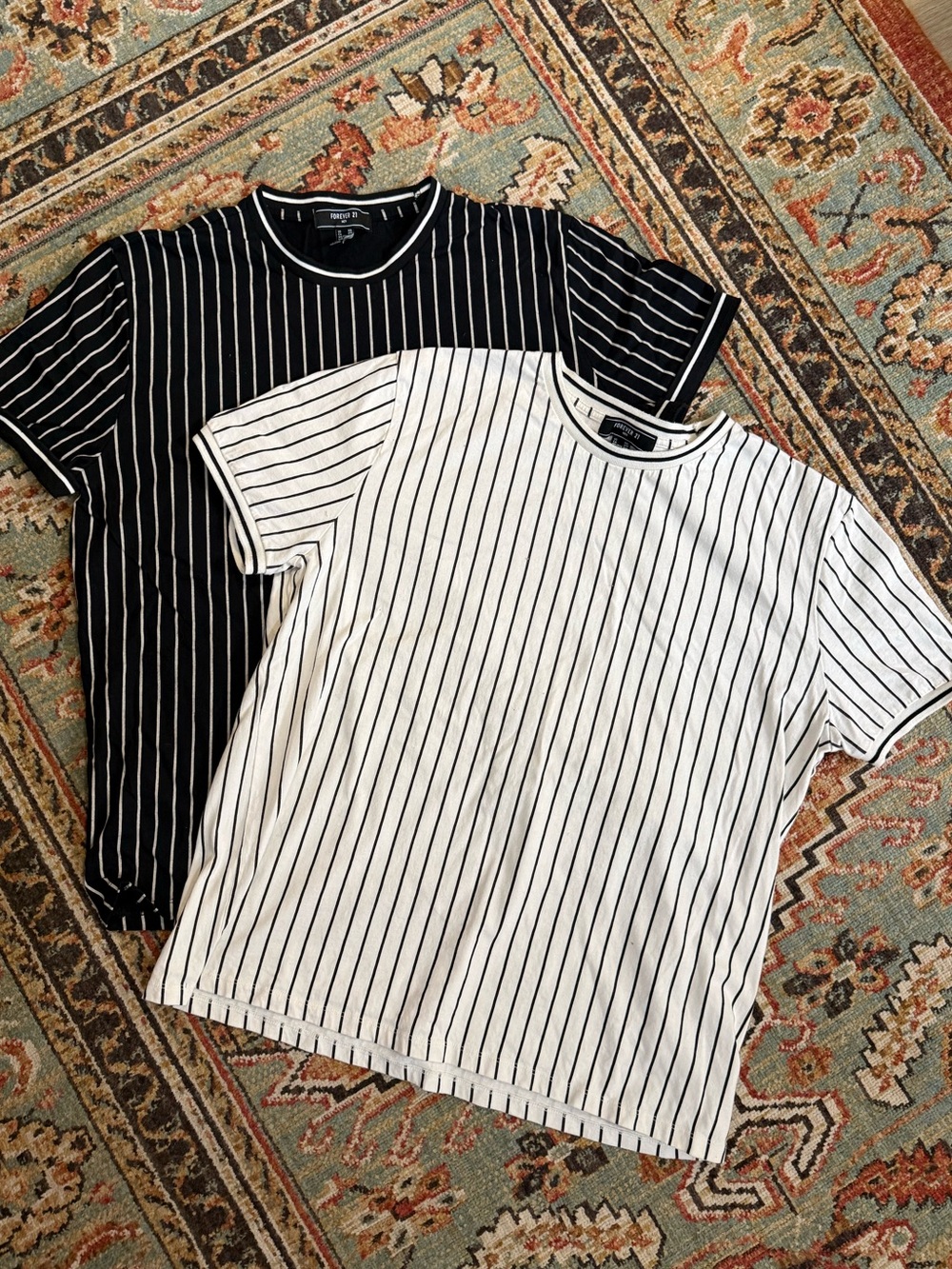 Forever 21 Men’s Striped T-shirts (set of 2)
